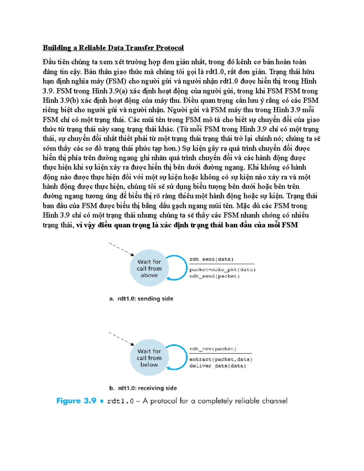 Building a Reliable Data Transfer Protocol: Overview of RDT 1.0 and RDT ...