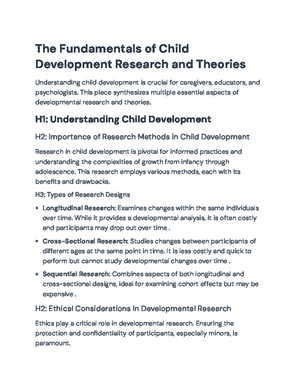 Comprehensive Guide to Human Development: Stages and Principles ...