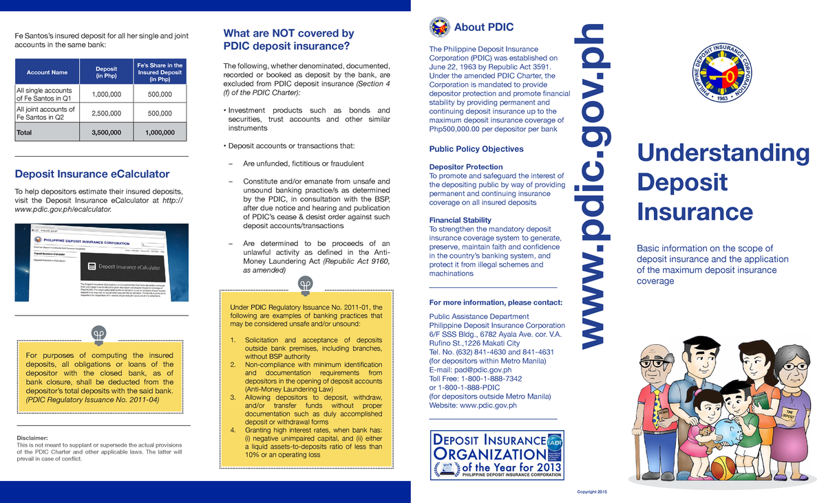 Understanding-Deposit-Insurance - pdic.gov About PDIC Understanding ...