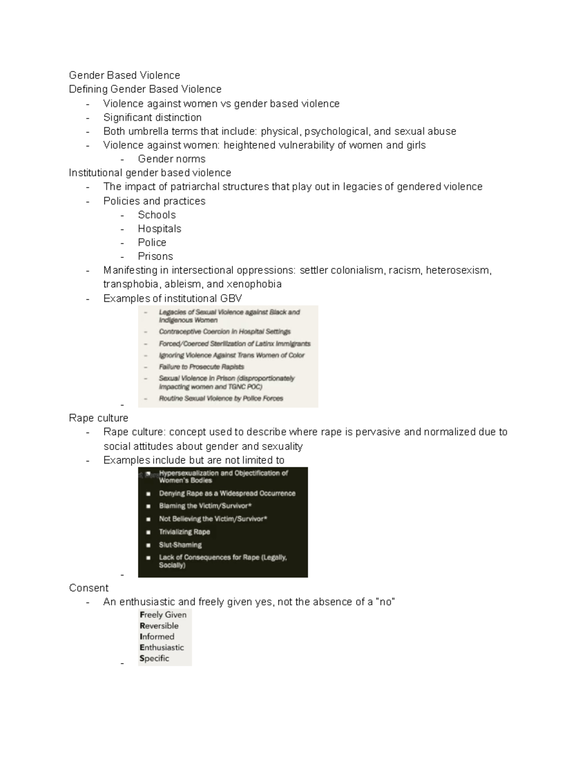 Module 10 - Lecture Notes on Gender Based Violence and Interpersonal ...