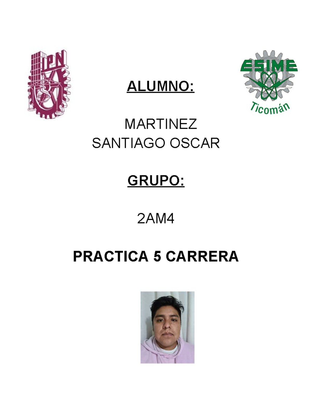 Práctica 5 Carrera: Implementación de Clases en C++ - 2AM4 - Studocu