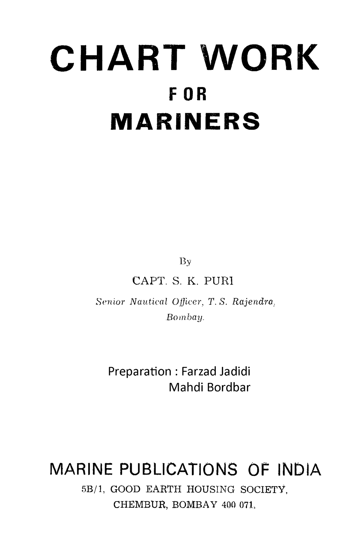 Chart Work for Mariners: A Comprehensive Guide for MOT Exams - Studocu