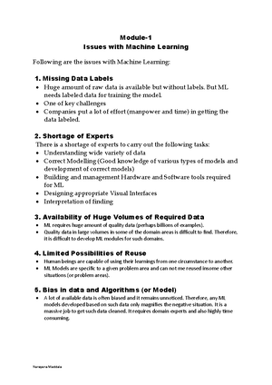 ML Viva - Viva Questions with answers - Machine Learning: A method for ...