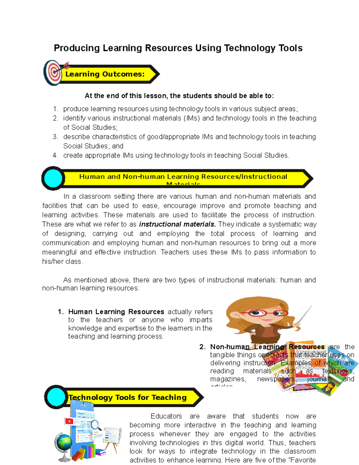 Technology Tools Module - Social Studies - Studocu