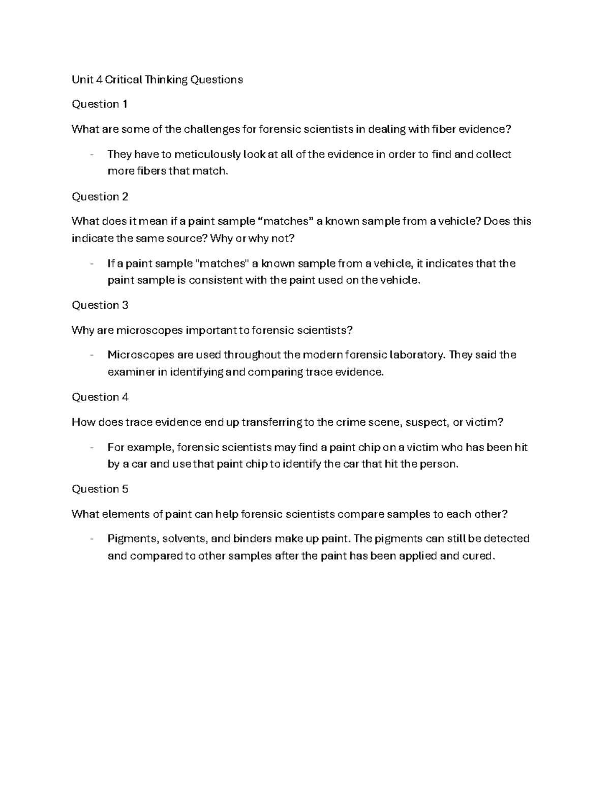 Unit 4 Critical Thinking Questions 1 - Unit 4 Critical Thinking ...