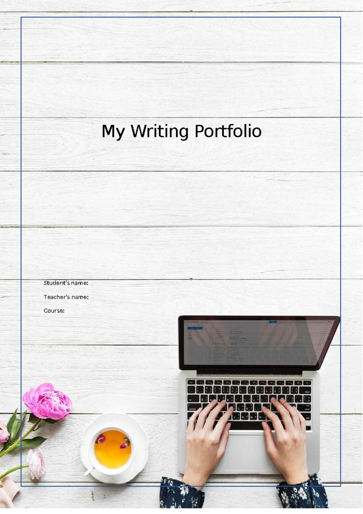 My Writing Portfolio - ENG101 Final Submission Template - Studocu