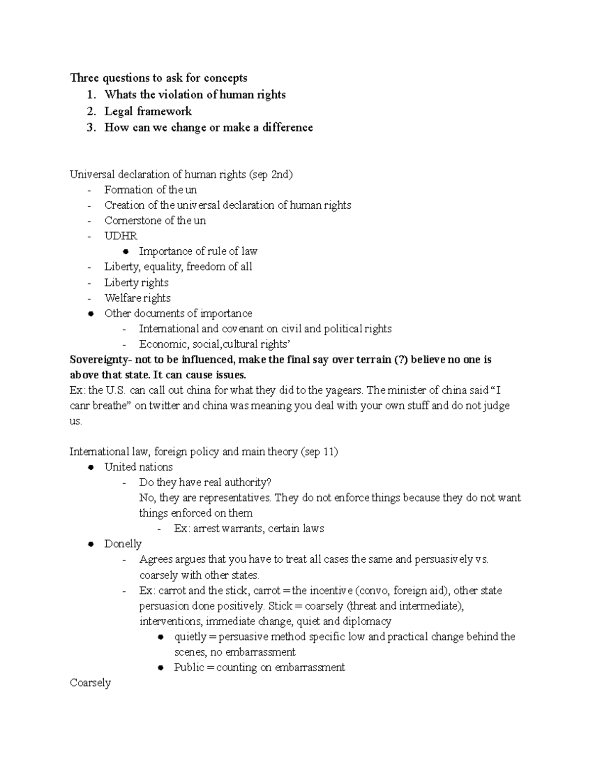 Human Rights Overview: Violations, Laws, and Key Issues (HR 101) - Studocu