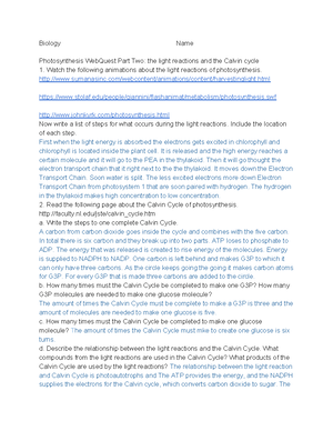 BIOL 3030: Cell Biology Lecture Outline - Protein Structure Review ...