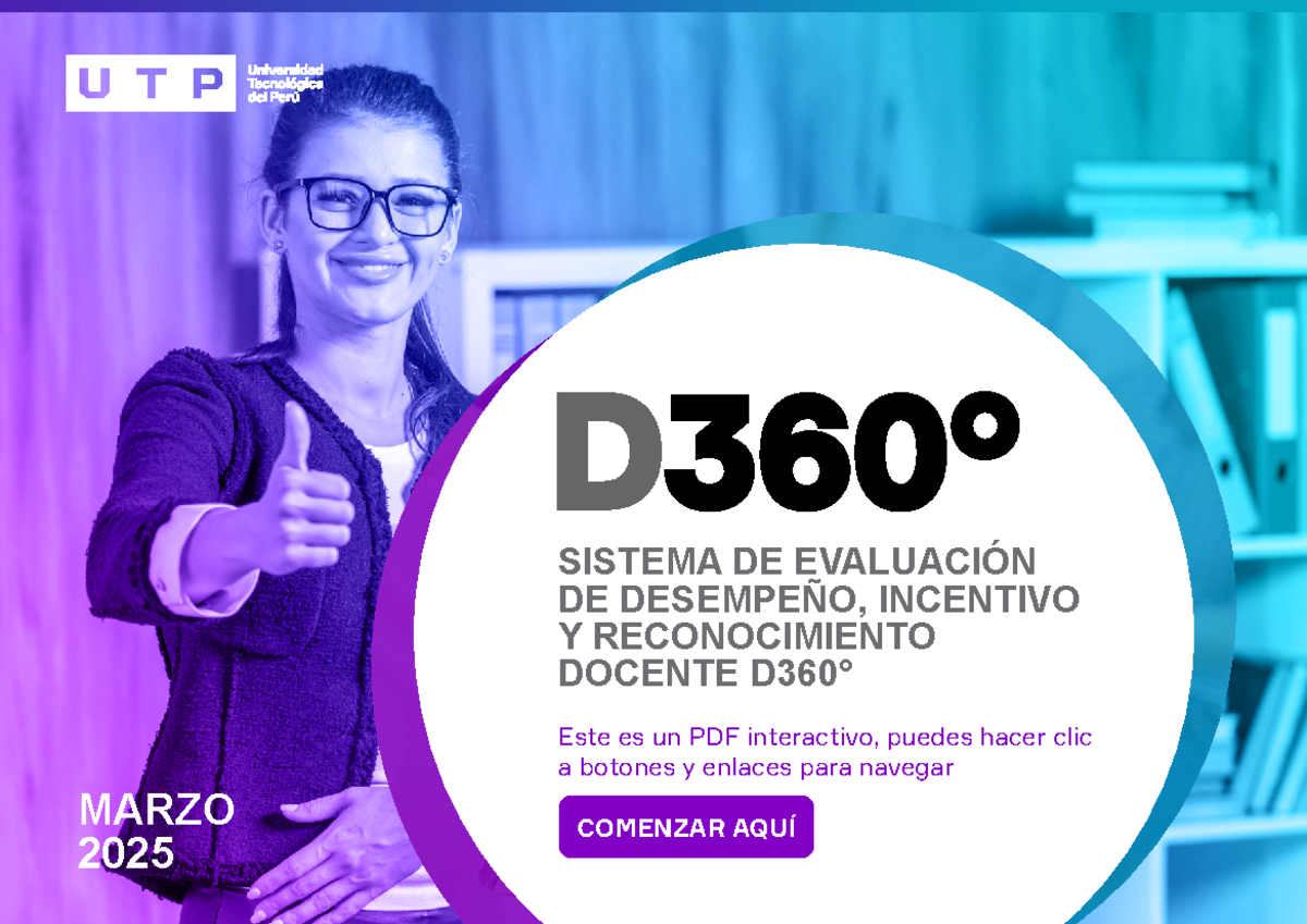 Sistema de Evaluación Docente D360° - Marzo 2025 - Studocu