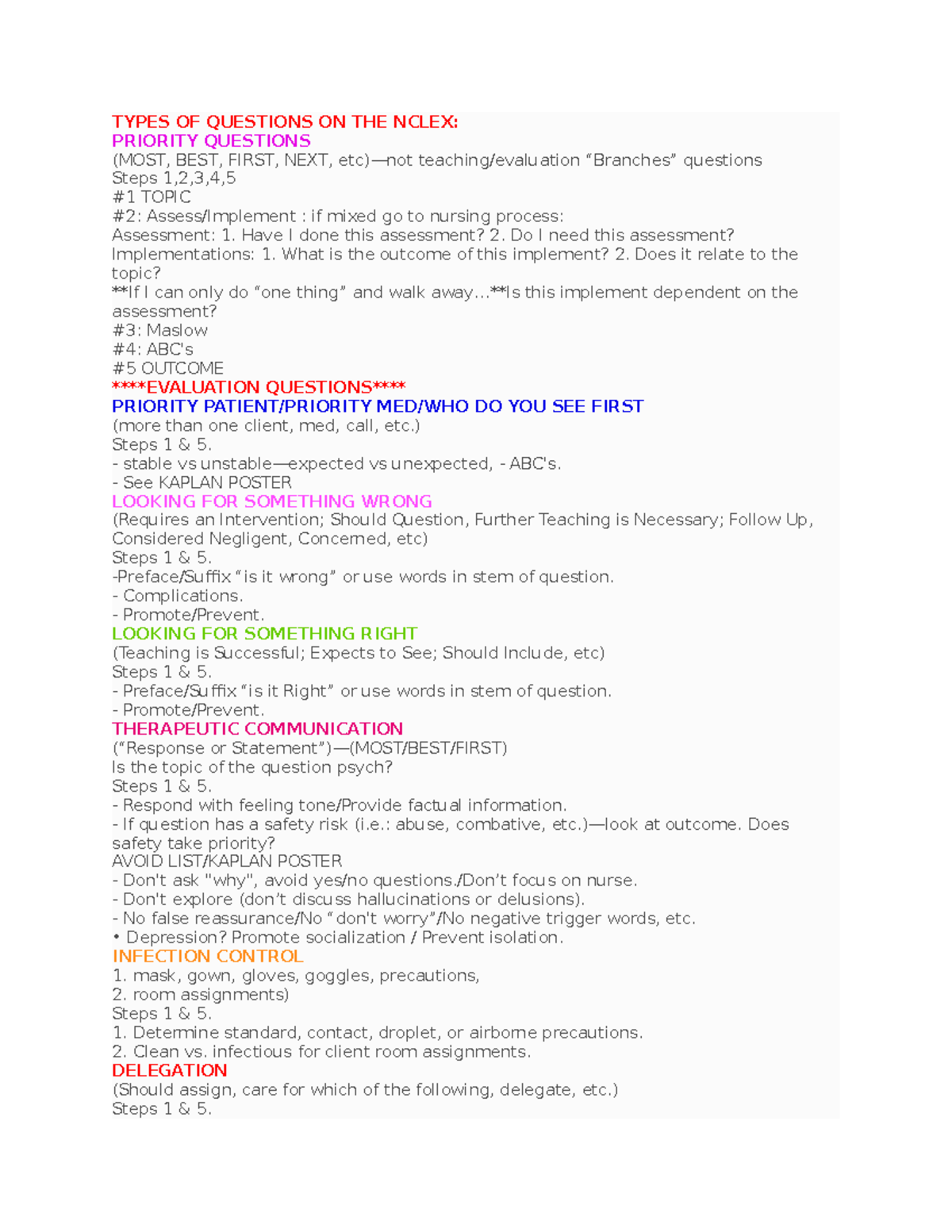 Kaplan Nursing NCLEX Session 1: Exam Review and Prioritization Tips ...