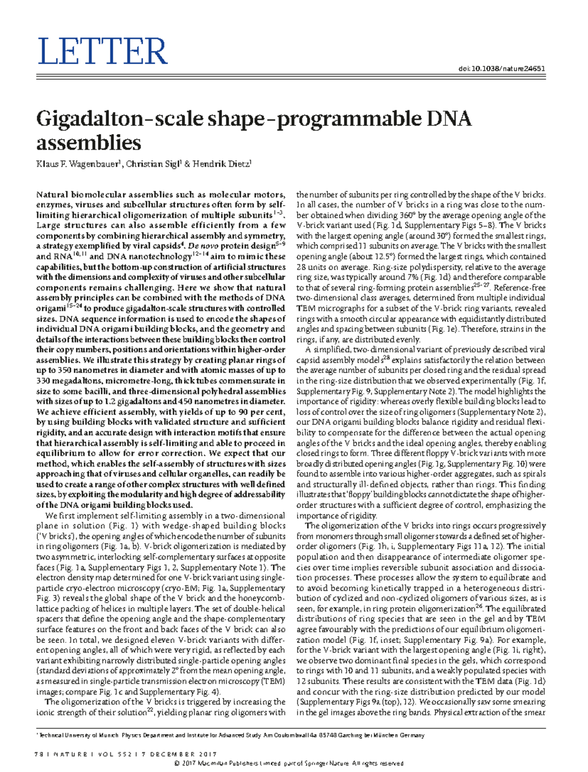 Gigadalton-Scale Shape-Programmable DNA Structures: Engineering ...