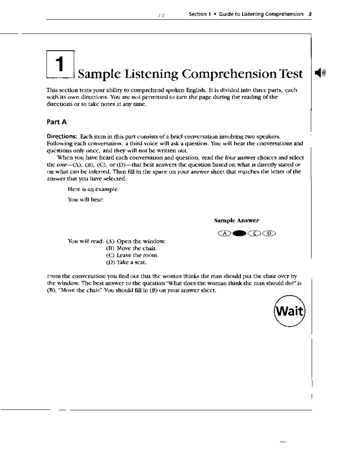 C1 Listening Comprehension Test Guide: Sample Questions & Directions ...