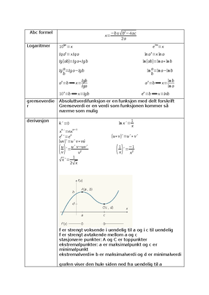 Matematikk R1 - VG3 - Videregående skole - Studocu