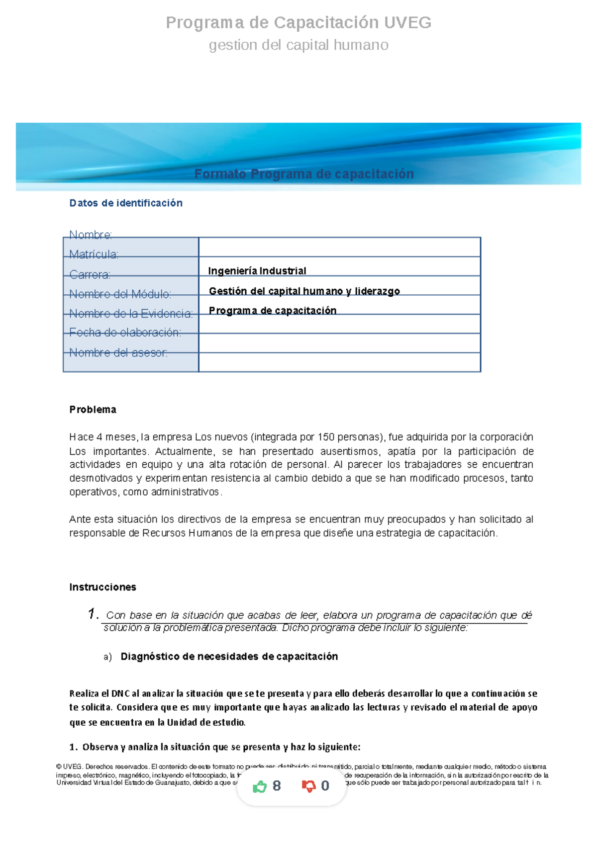 Programa de Capacitación UVEG: Gestión del Capital Humano y Liderazgo