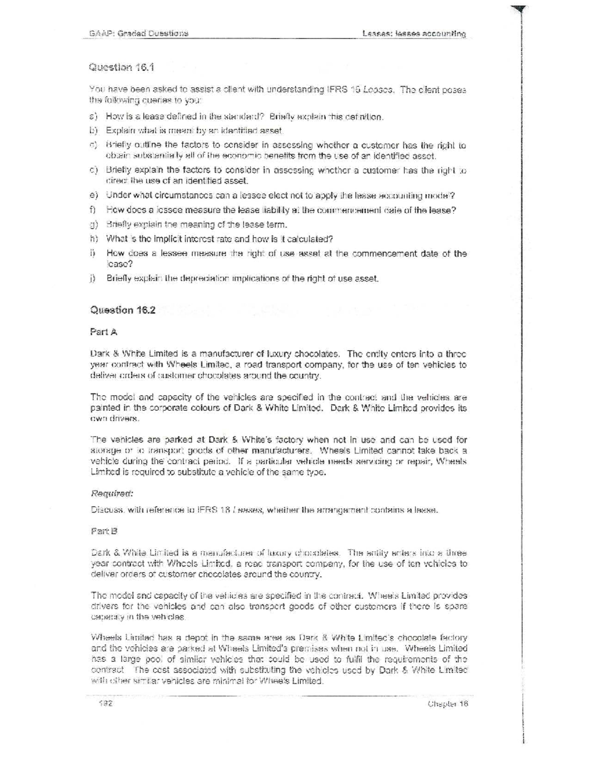 Gripping GAAP Questions 2020 - Lessee - GAAP: Graded Questions Leases ...