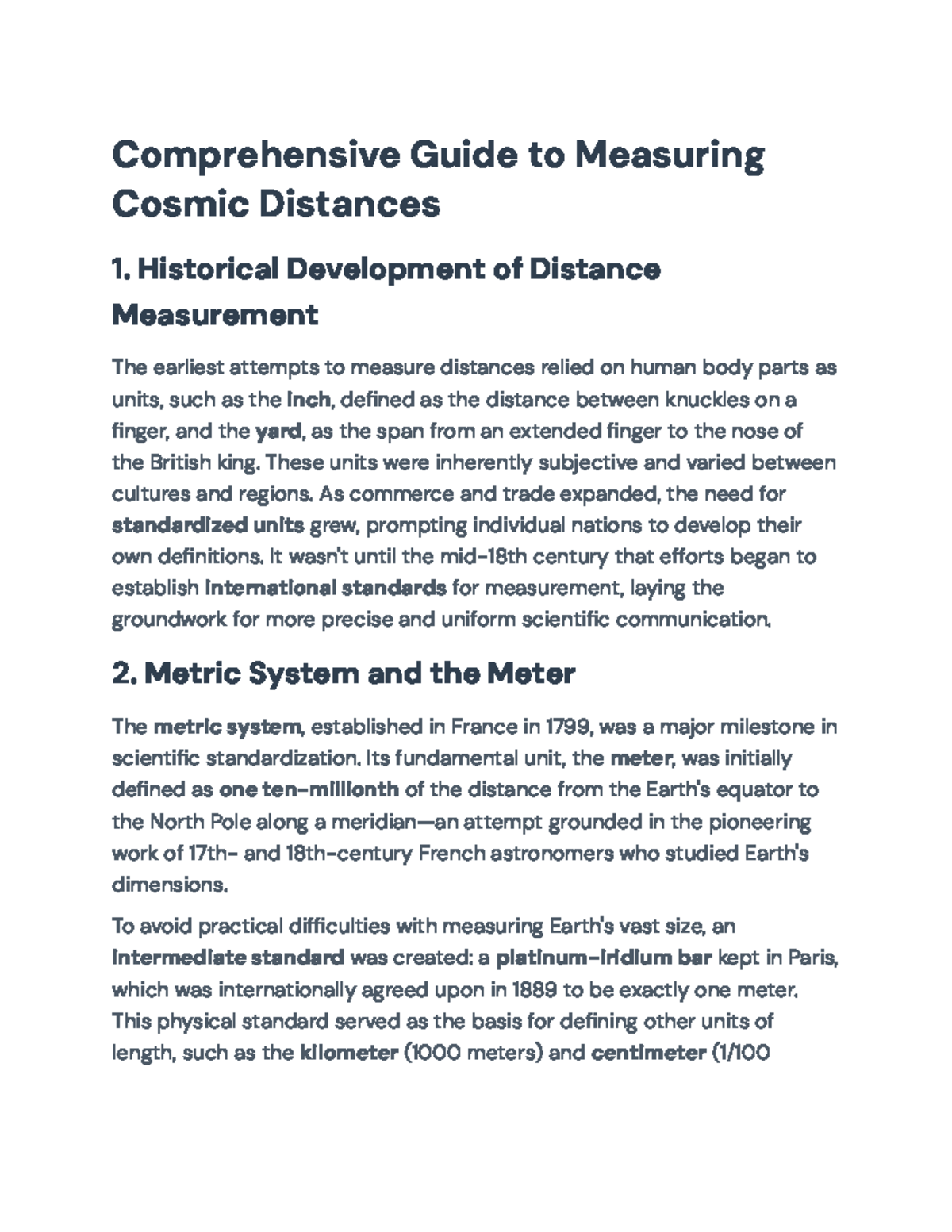 Comprehensive Guide to Cosmic Distance Measurement Techniques (ASTR 101 ...