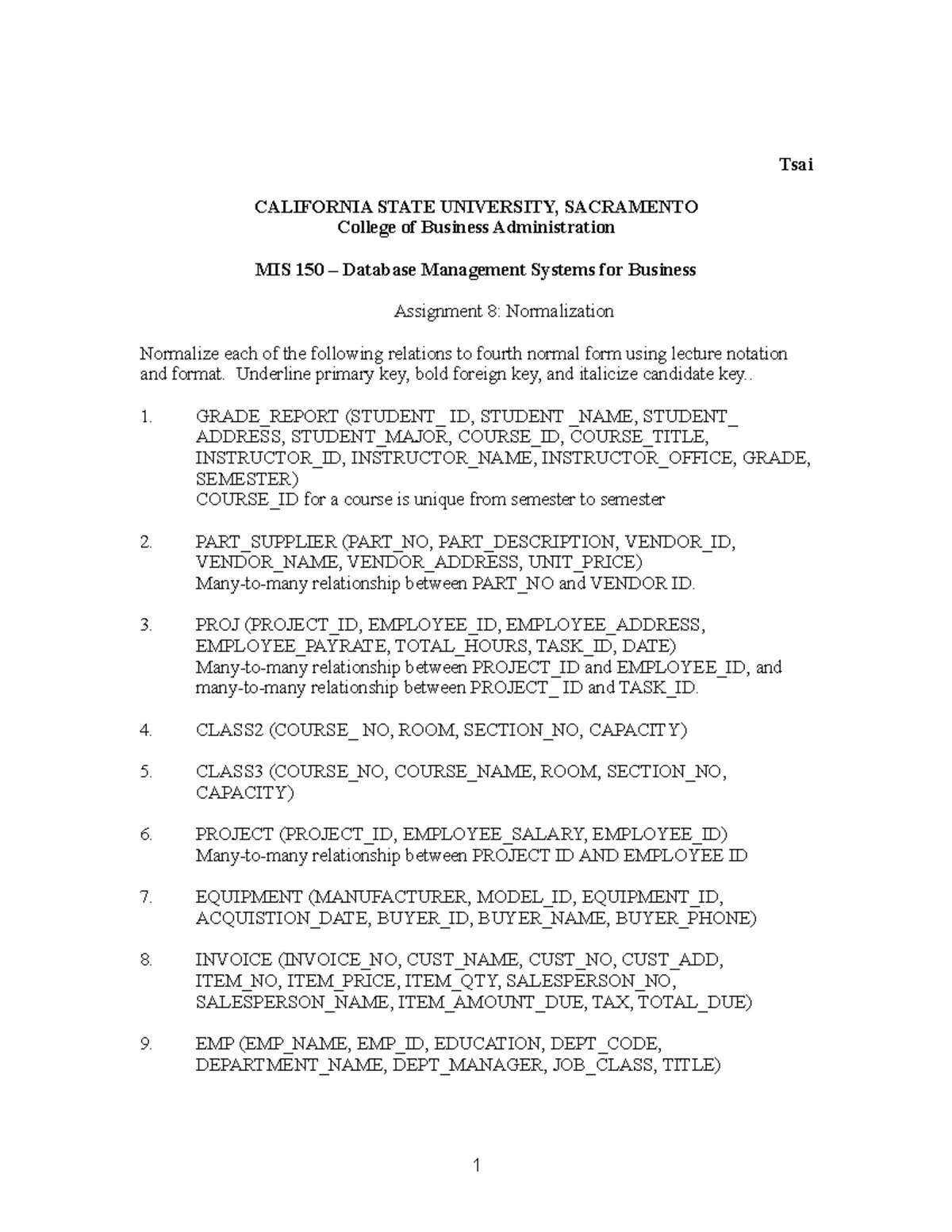 Chapter 8 Normalization for Database Management - Final Exam Lecture ...