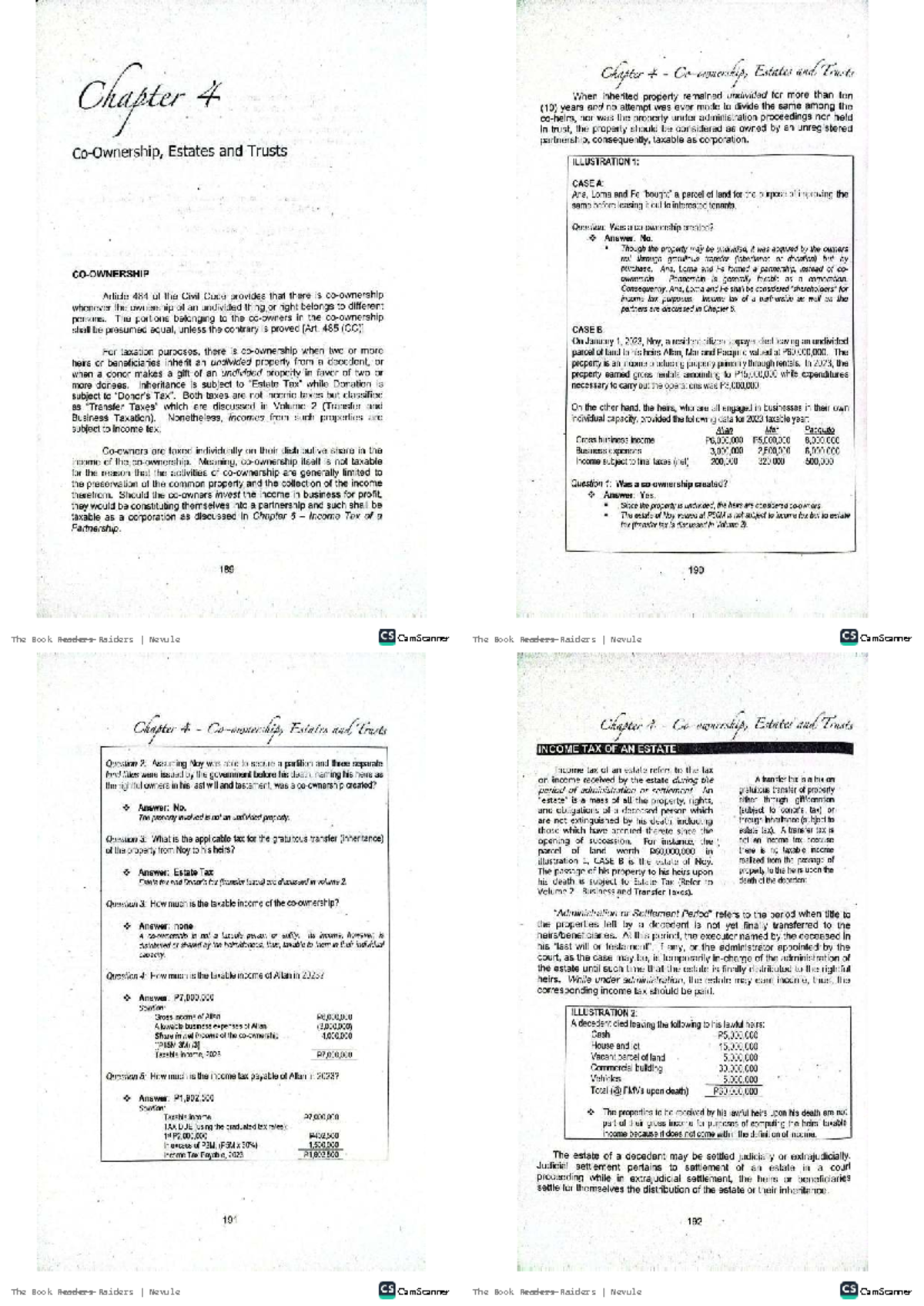 Chapter 4: Estates and Trusts - Tax Implications and Case Studies - Studocu
