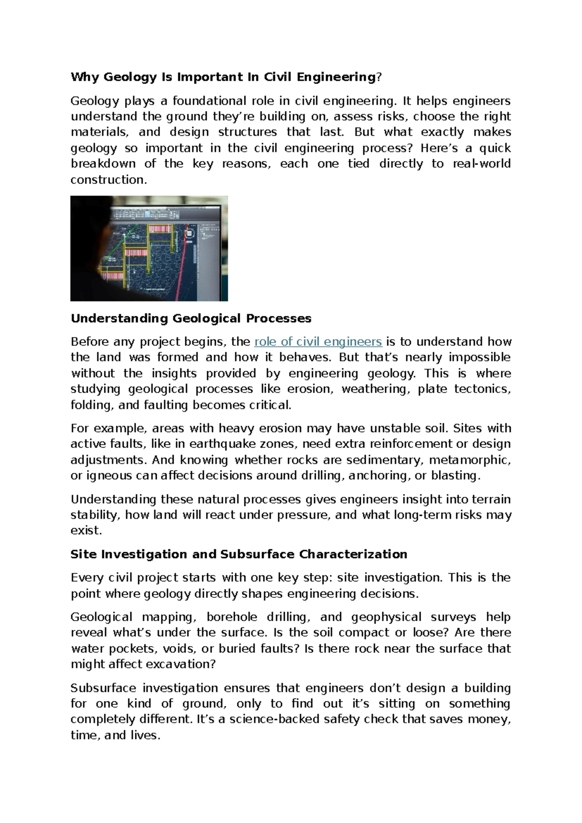 Engineering Geology: Importance in Civil Engineering and Construction ...