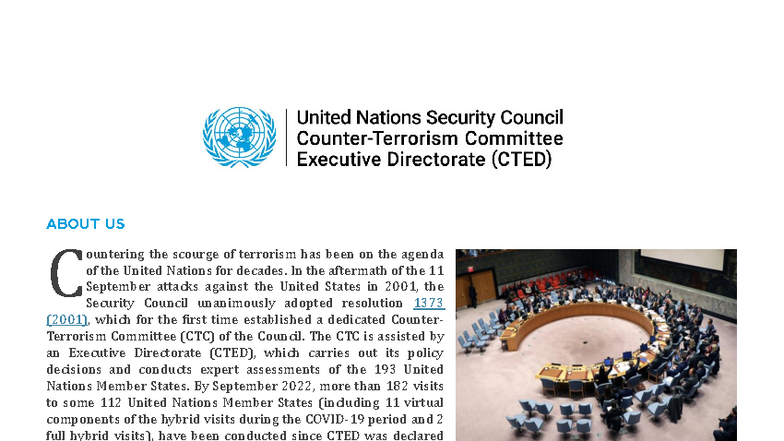 Factsheet on counter-terrorism - ABOUT US ountering the scourge of ...