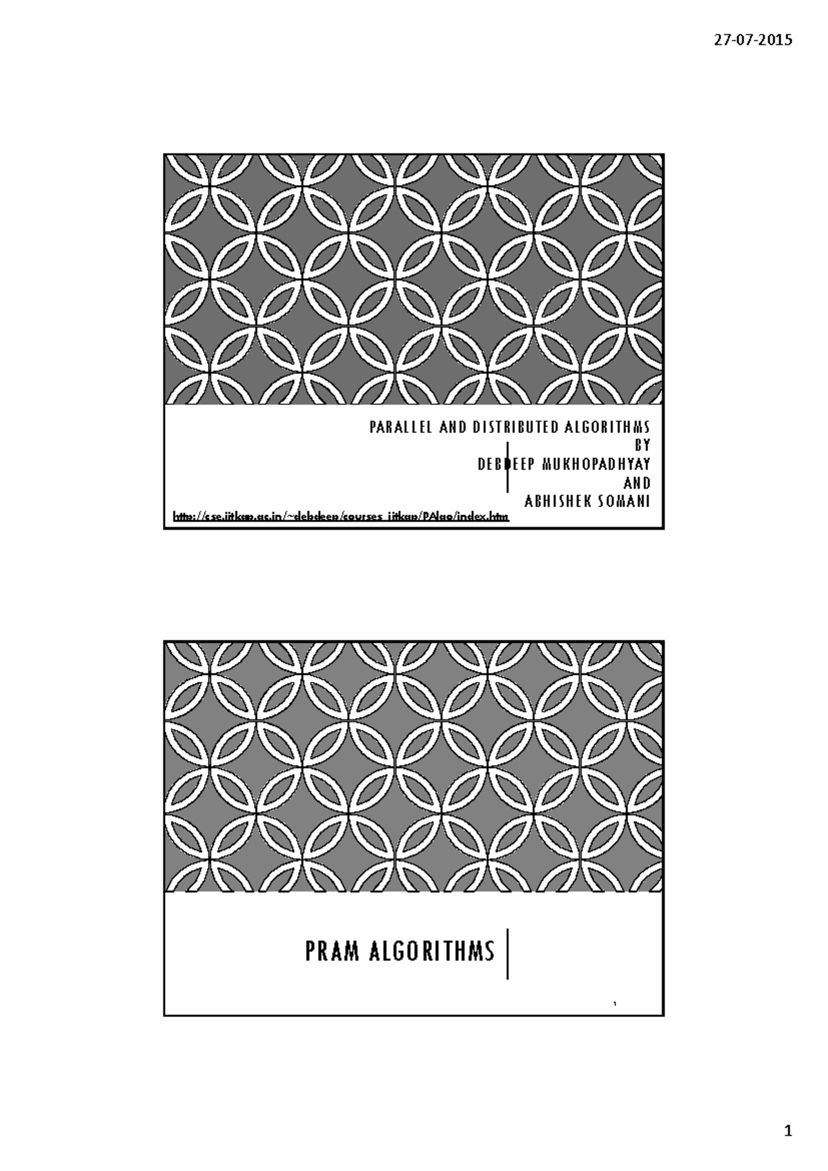 DAA - Unit 3: PRAM Models and Algorithms Overview - Studocu