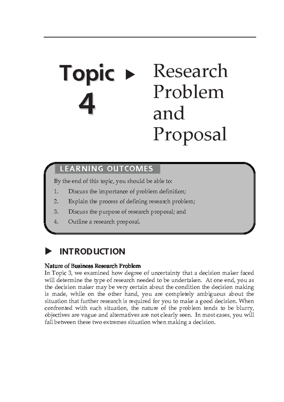 21171224 Topic 4Research Problemand Proposal - Researchȱ Problemȱ andȱ ...