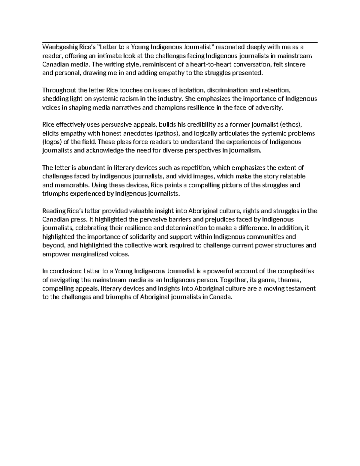 ENG 202: Genre Reflection on 
