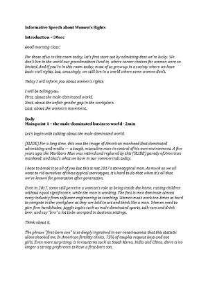Speech 100 Notes - Speech 100 Communication Communication: The sending ...