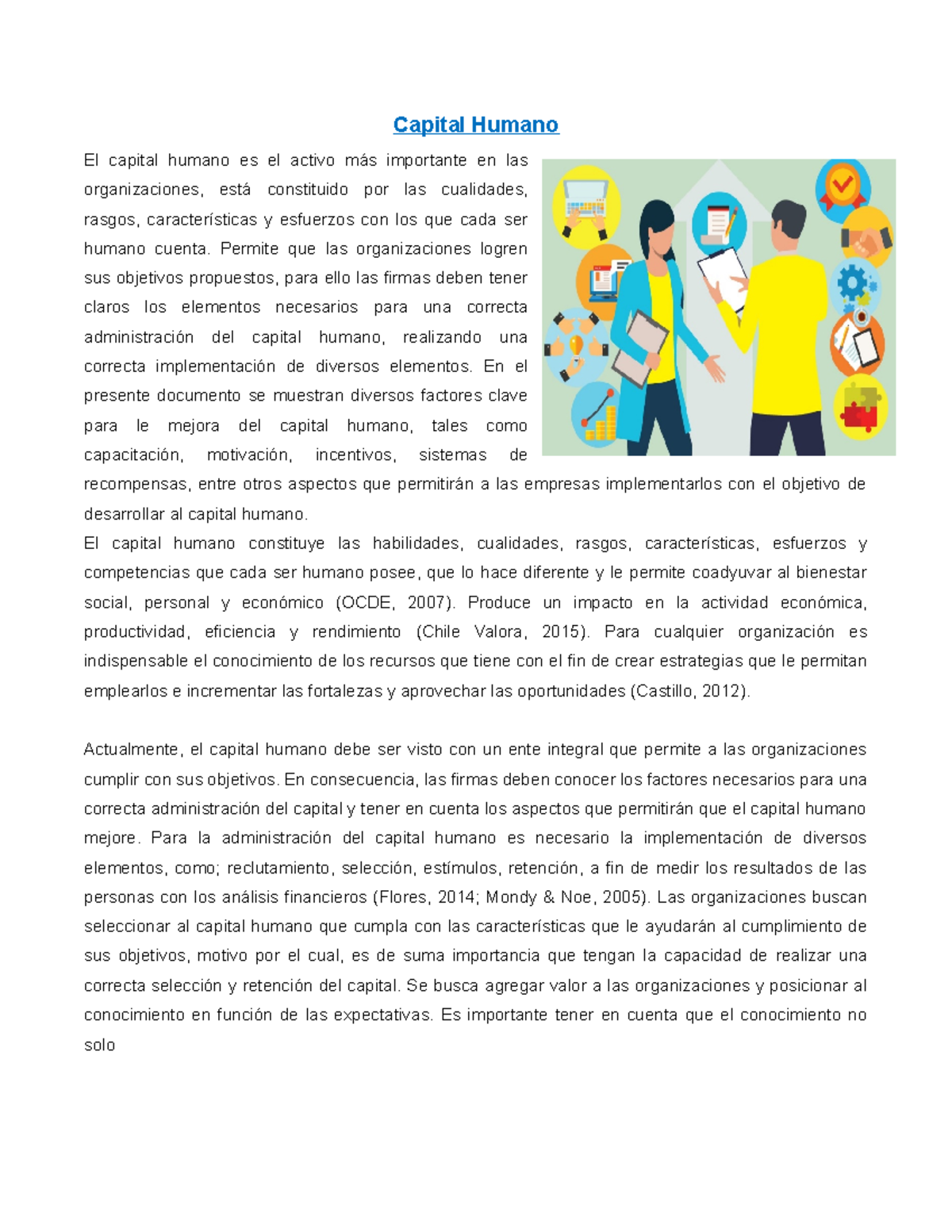 Aspectos Claves del Capital Humano para una Gestión Efectiva - Studocu