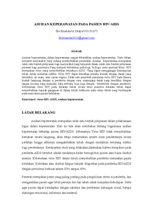 Askep 6 hiv aids - Asuhan keperawatan - MAKALAH ASUHAN KEPERAWATAN ...