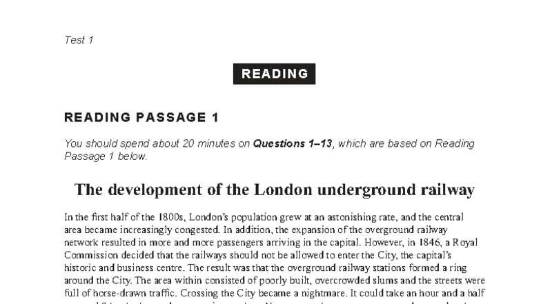 Cambridge IELTS 17 - Test 1 Reading Passage Analysis and Questions ...