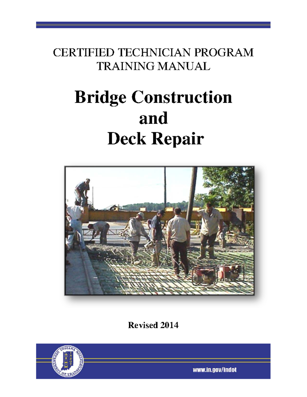 ED CTP Bridge Construction & Deck Repair Training Manual 2014 - Studocu