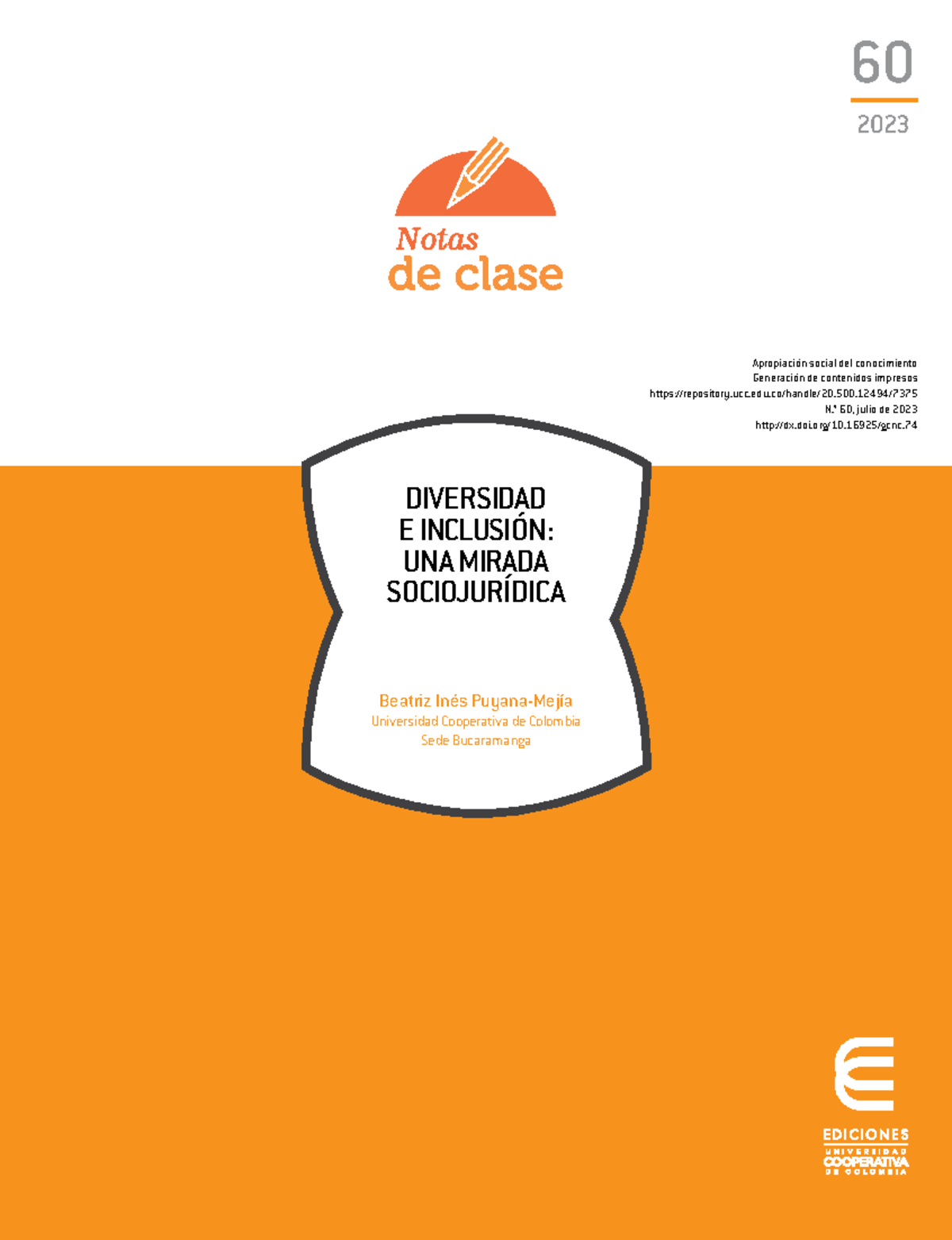 Diversidad e Inclusión: Una Mirada Sociojurídica - UCC 60 - Studocu