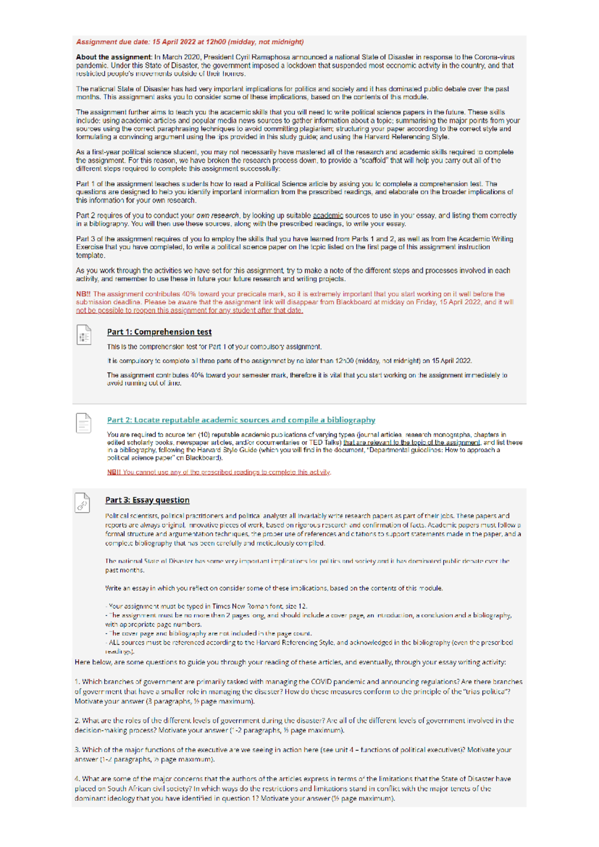 Assignment 1: Key Concepts and Guidelines for Success - Studocu