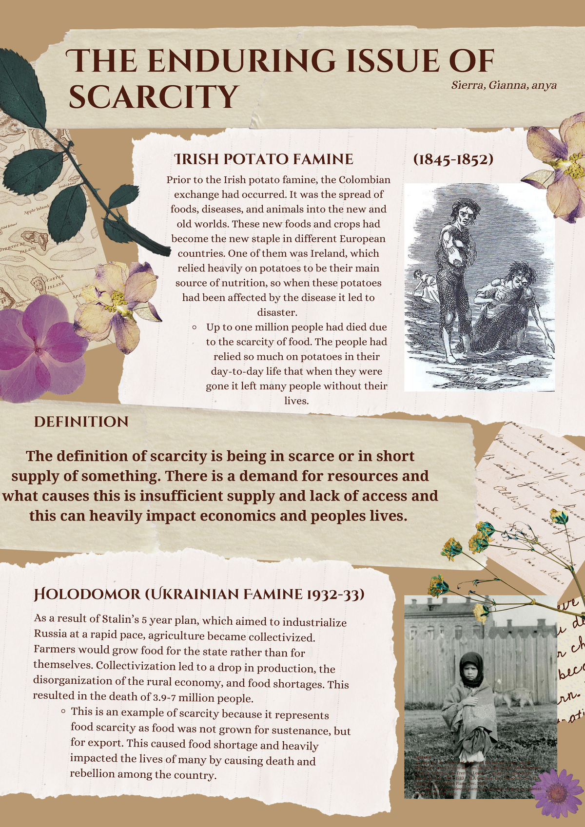 Scarcity-AP world history - The enduring issue of scarcity Sierra ...