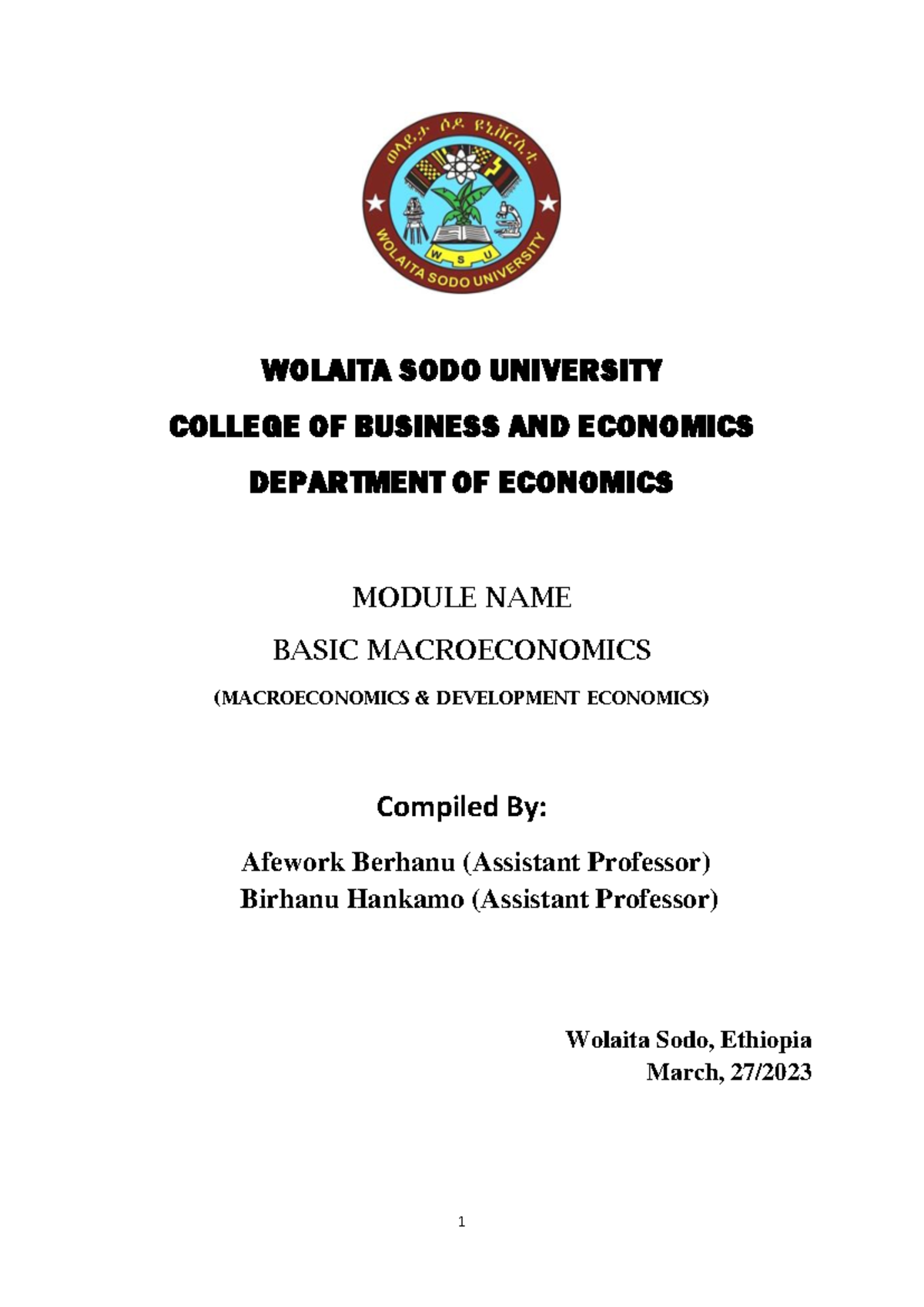 Basic Macroeconomics II (ECON 101): Comprehensive Study Notes - Studocu