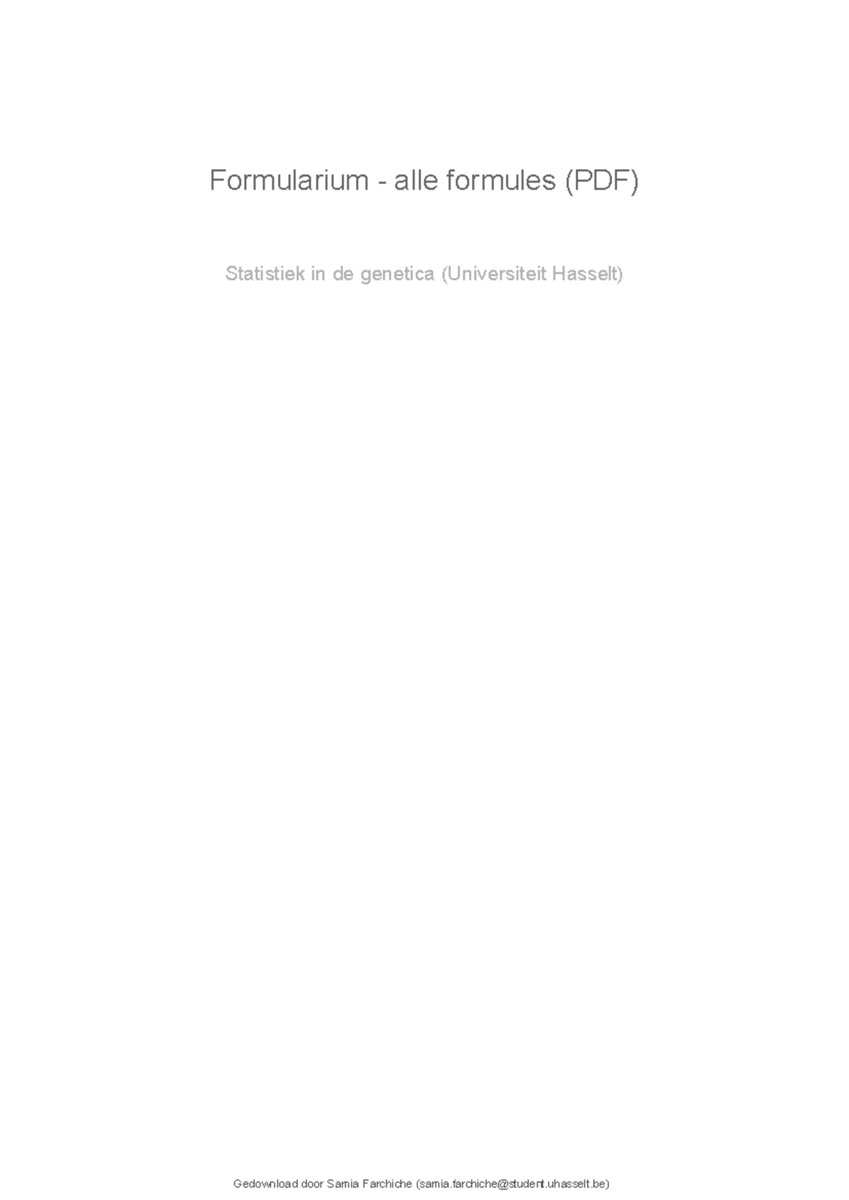 Formularium alle formules pdf - Formularium - alle formules (PDF ...