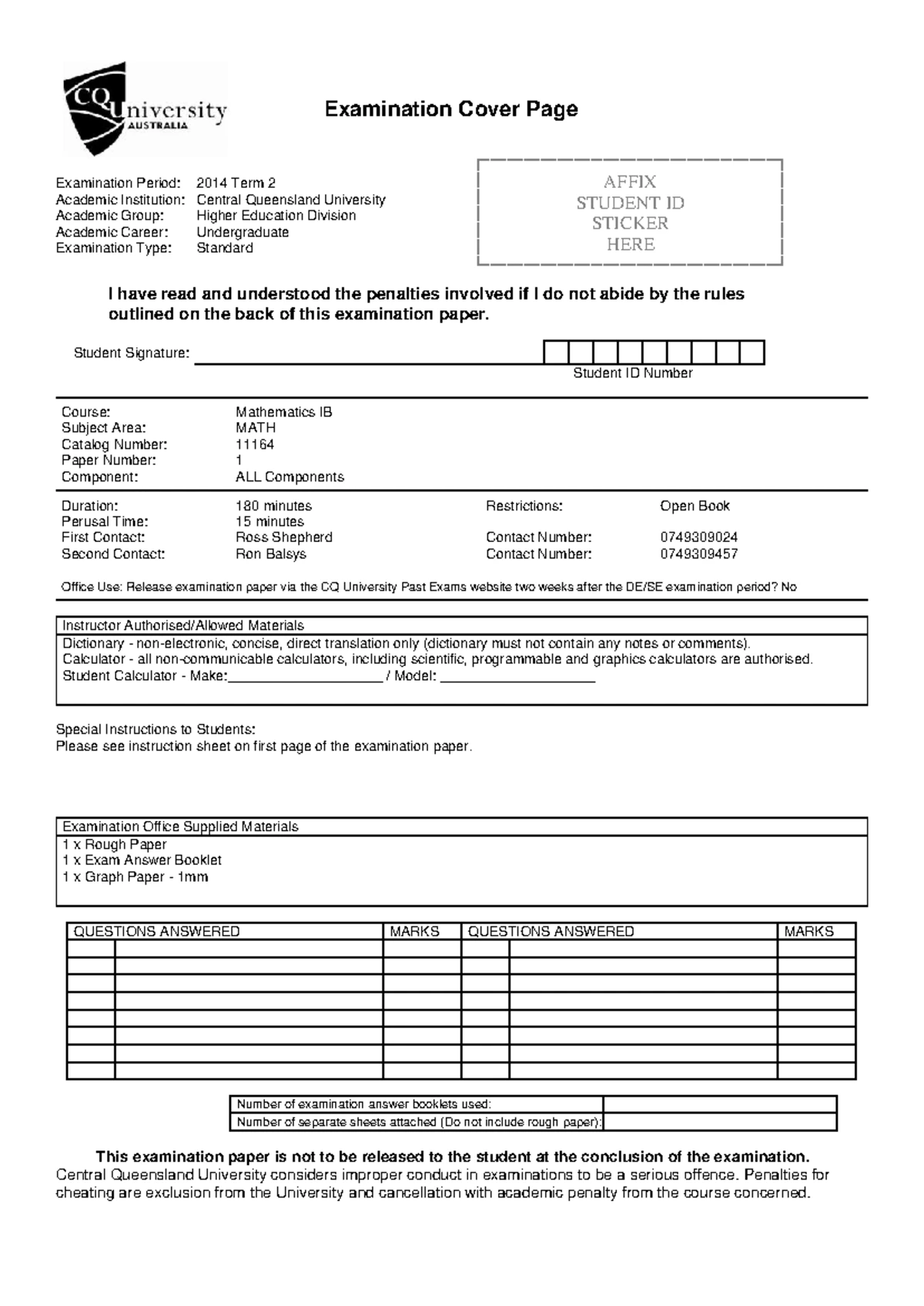 FP30 Unit 7 Financial Mathematics Investments Worksheet Booklet - Studocu