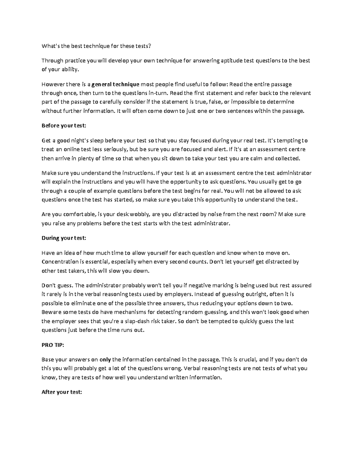 Pre-Entry Exam Lecture notes - What's the best technique for these ...