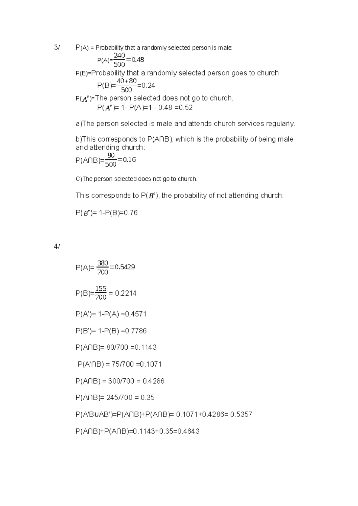 HW2 - Probability Calculations and Event Analysis - Studocu