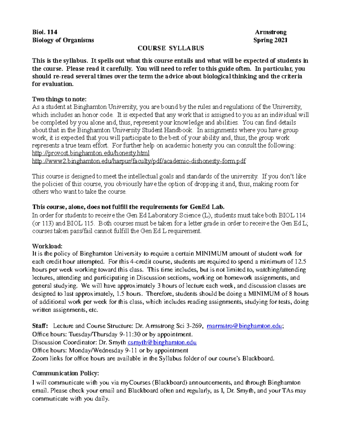 Biol 114 Spring 2025: Overview of Biological Hierarchy & Themes - Studocu