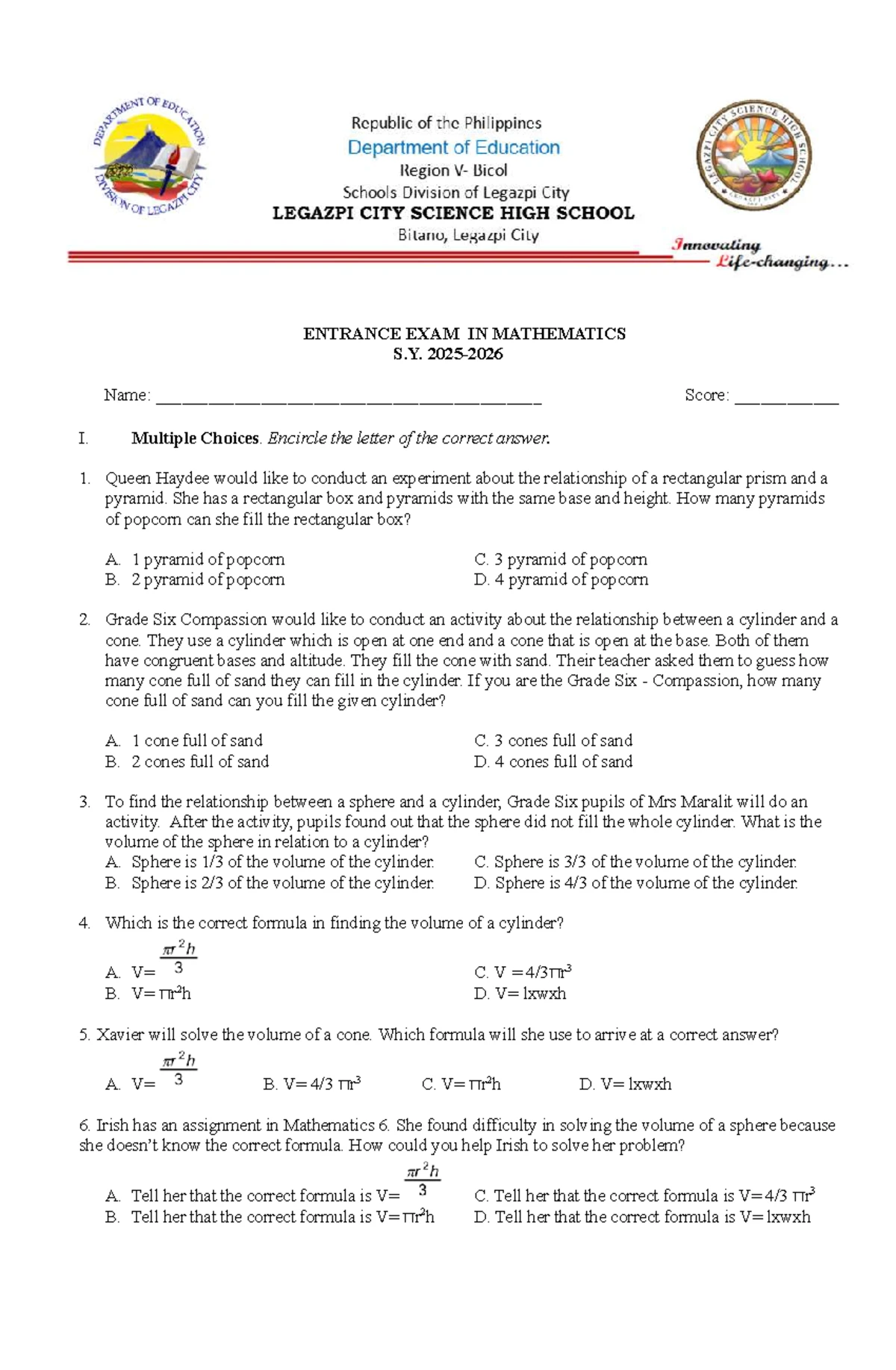 JFT Model Paper 03: Vocabulary & Grammar Practice Exercises - Studocu