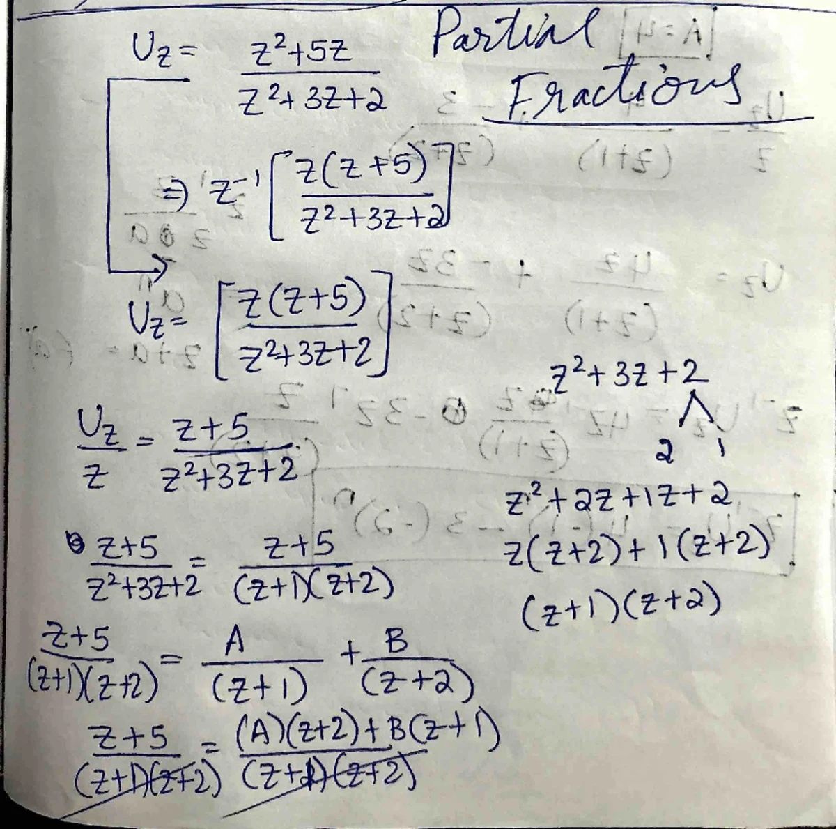 Z-transforms 2014 - Long division - Dr. E, SRMIST Chapter 5 Z ...