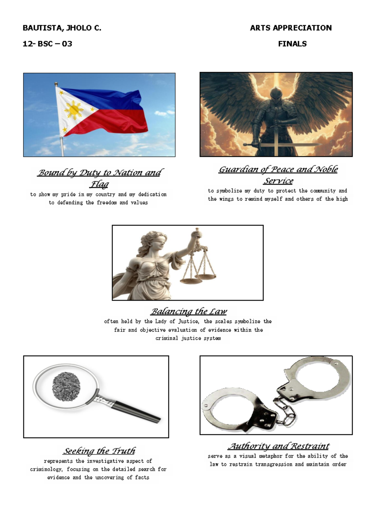 Bautista, Jholo - Arts Appreciation BSC 03 Finals Essay Notes - Studocu