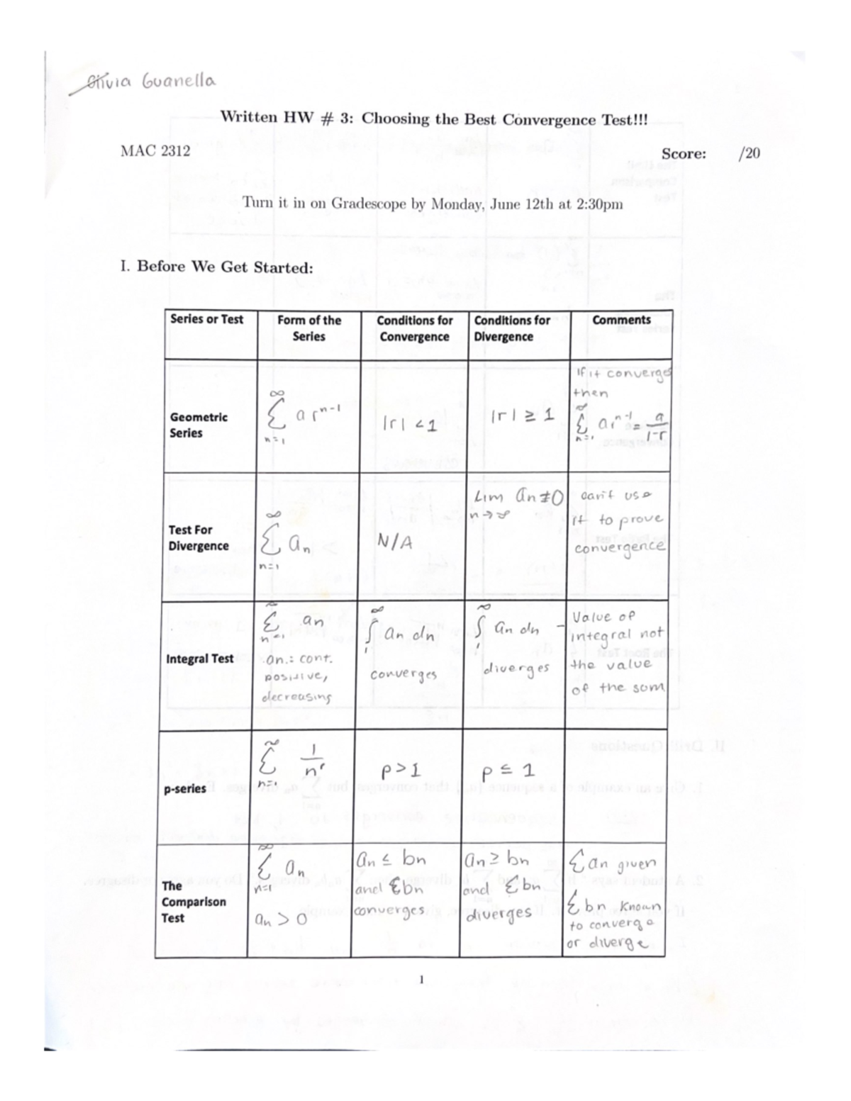 MAC 2312 - Marian Hernandez Worksheet for Problem Solving - Studocu
