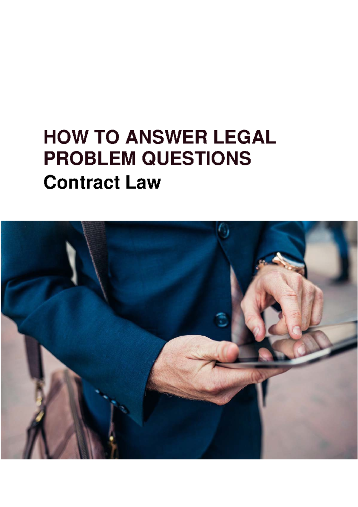 Effective Strategies for Answering Legal Problem Qs (LAW101) - Studocu