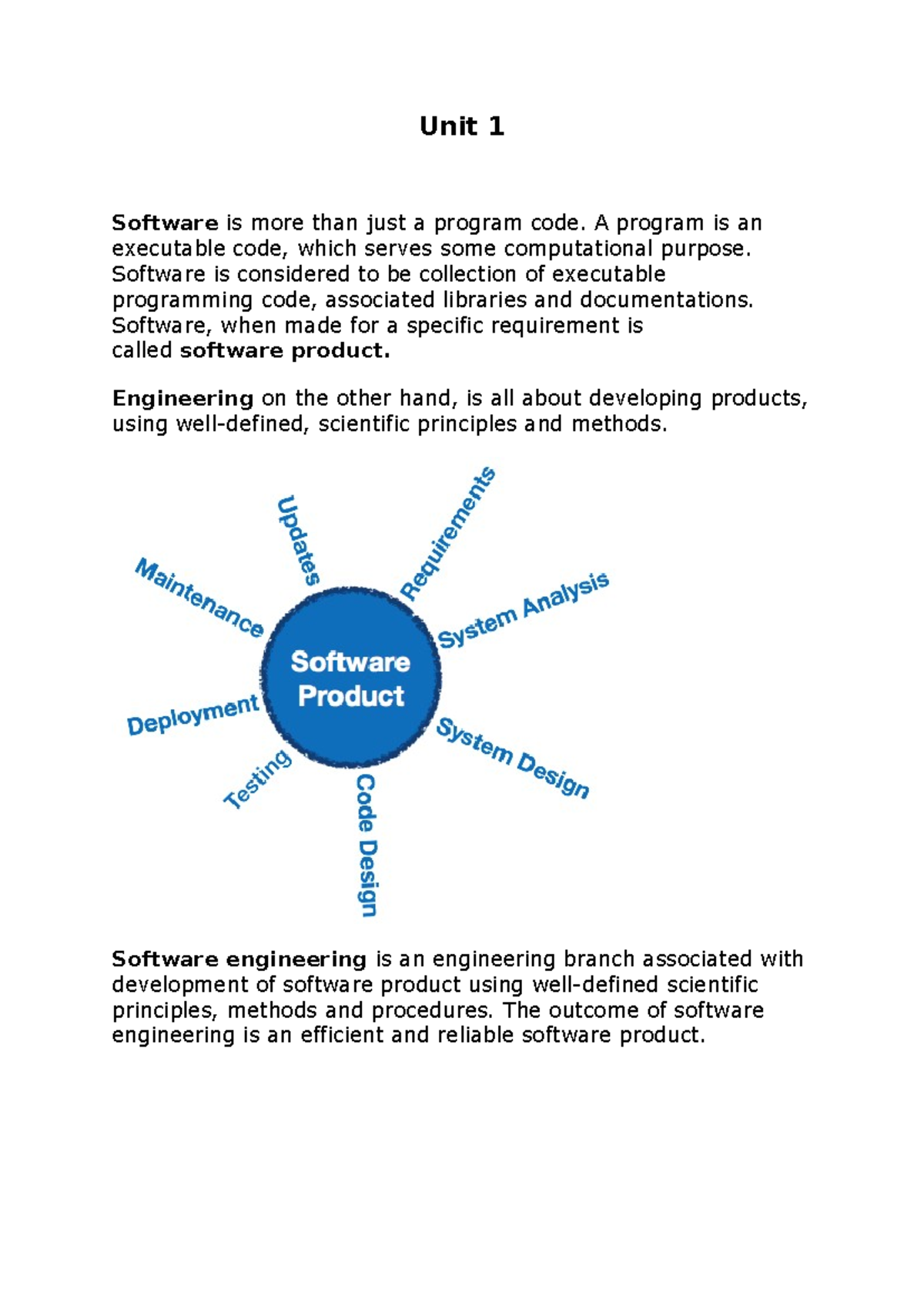 Software Engineering Lecture Notes - 3rd Year Study Guide - Studocu
