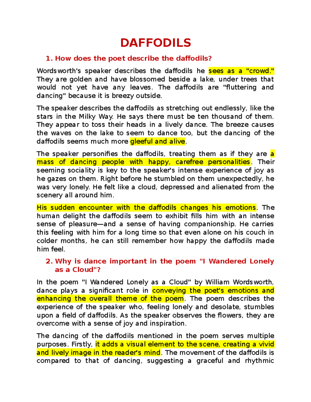 Ôn tập phân tích bài thơ và tác phẩm văn học Anh-Mỹ - Document Preview