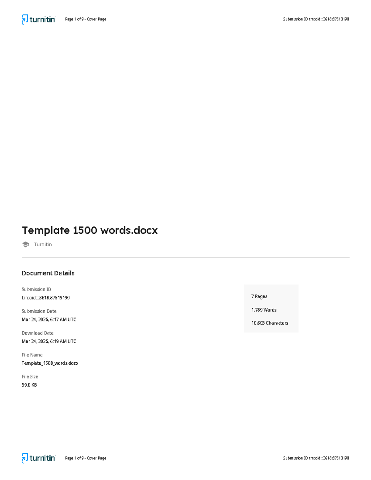 AI Writing Assessment Template: 1500 Words Submission Guide - Studocu