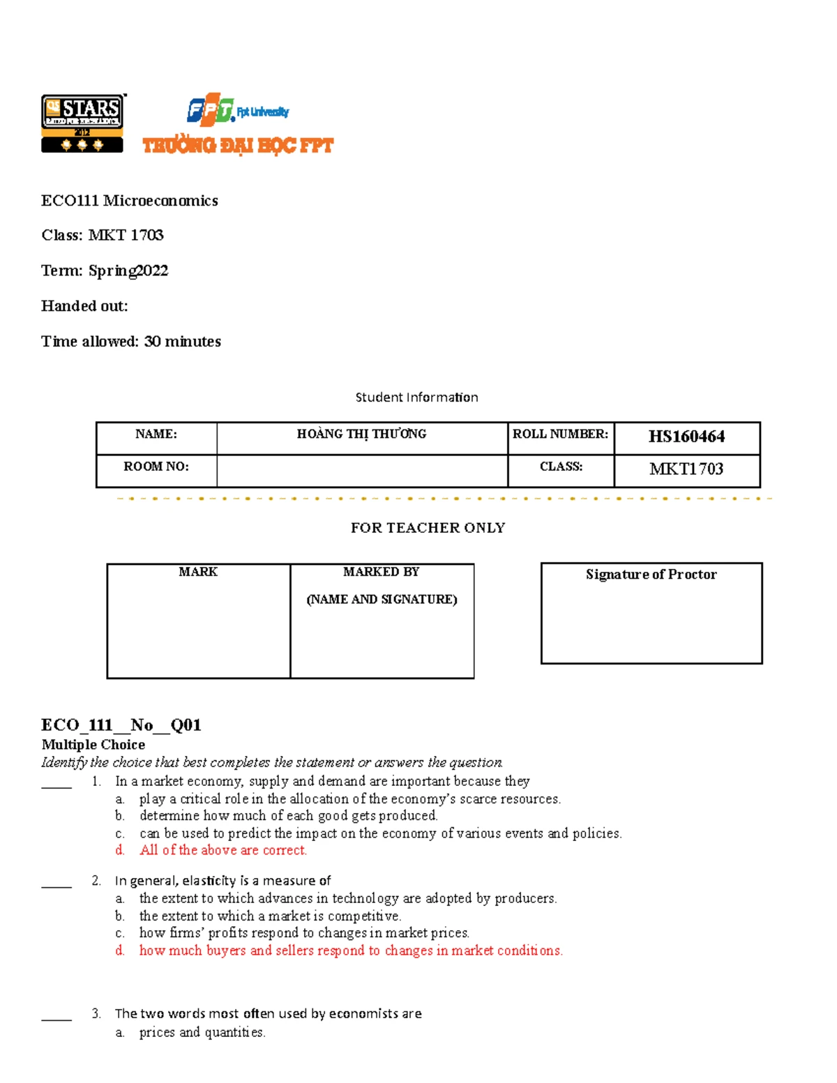 ECO111 Final Exam Study Guide: Key Concepts & Practice Questions - Studocu